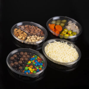 Oval Hinged Lid Containers